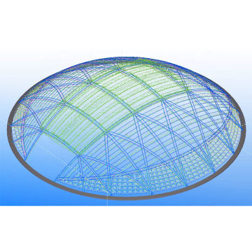 Venta caliente Estructura de acero Campo atlético Campo de vía terrestre con dosel para techos